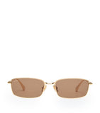 Max Mara sunglasses gold-tone rectangular metal, UK version