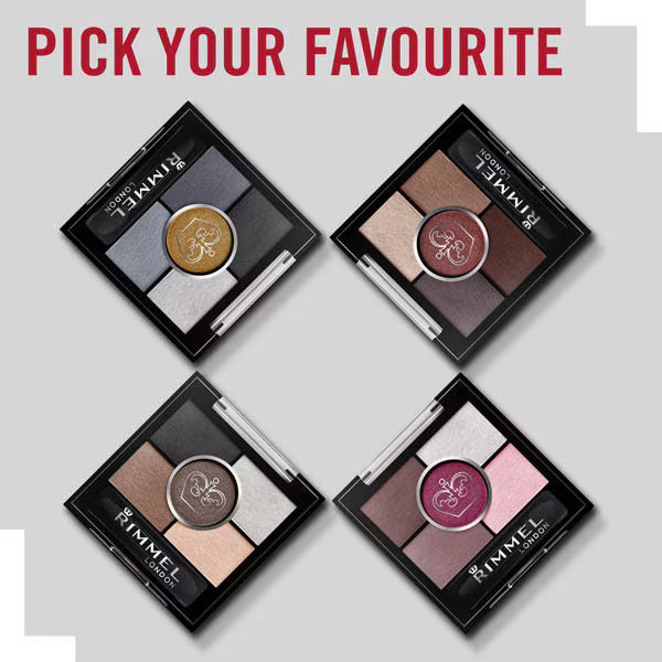Rimmel Eyeshadow Palette Brixton Brown 5 Pan, imported from the UK
