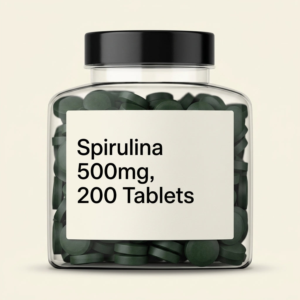 Holland & Barrett spirulina tablets 500mg 200 tablets, UK version