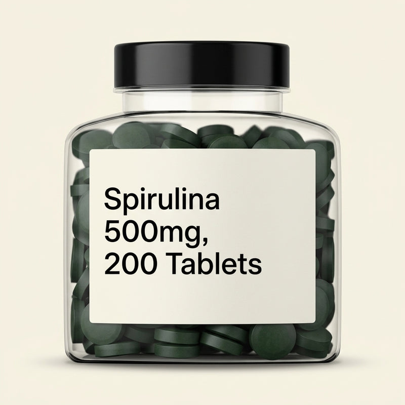 Holland & Barrett spirulina tablets 500mg 200 tablets, UK version