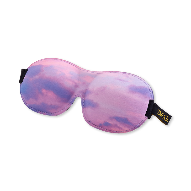 Smug contoured sleep mask cloudy sky design, UK version
