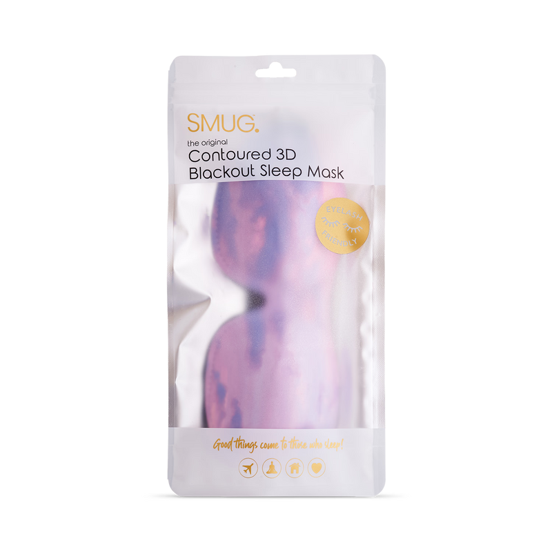 Smug contoured sleep mask cloudy sky design, UK version