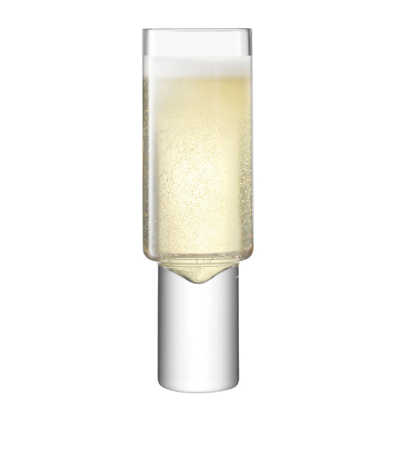 LSA International Boris champagne flutes set of 2 240ml, UK version