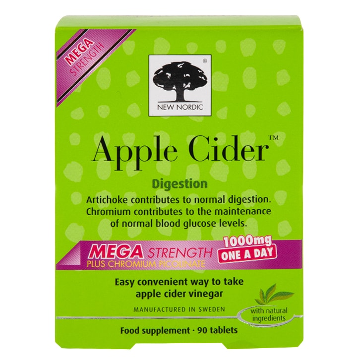 New Nordic Apple Cider Mega Strength 1000mg 90 Tablets GOODS Holland&Barrett   