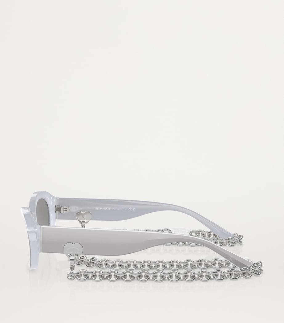 Tiffany & Co. designer metal TF4221 sunglasses, imported from the UK