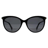 Polaroid black cat-eye polarised sunglasses - British product