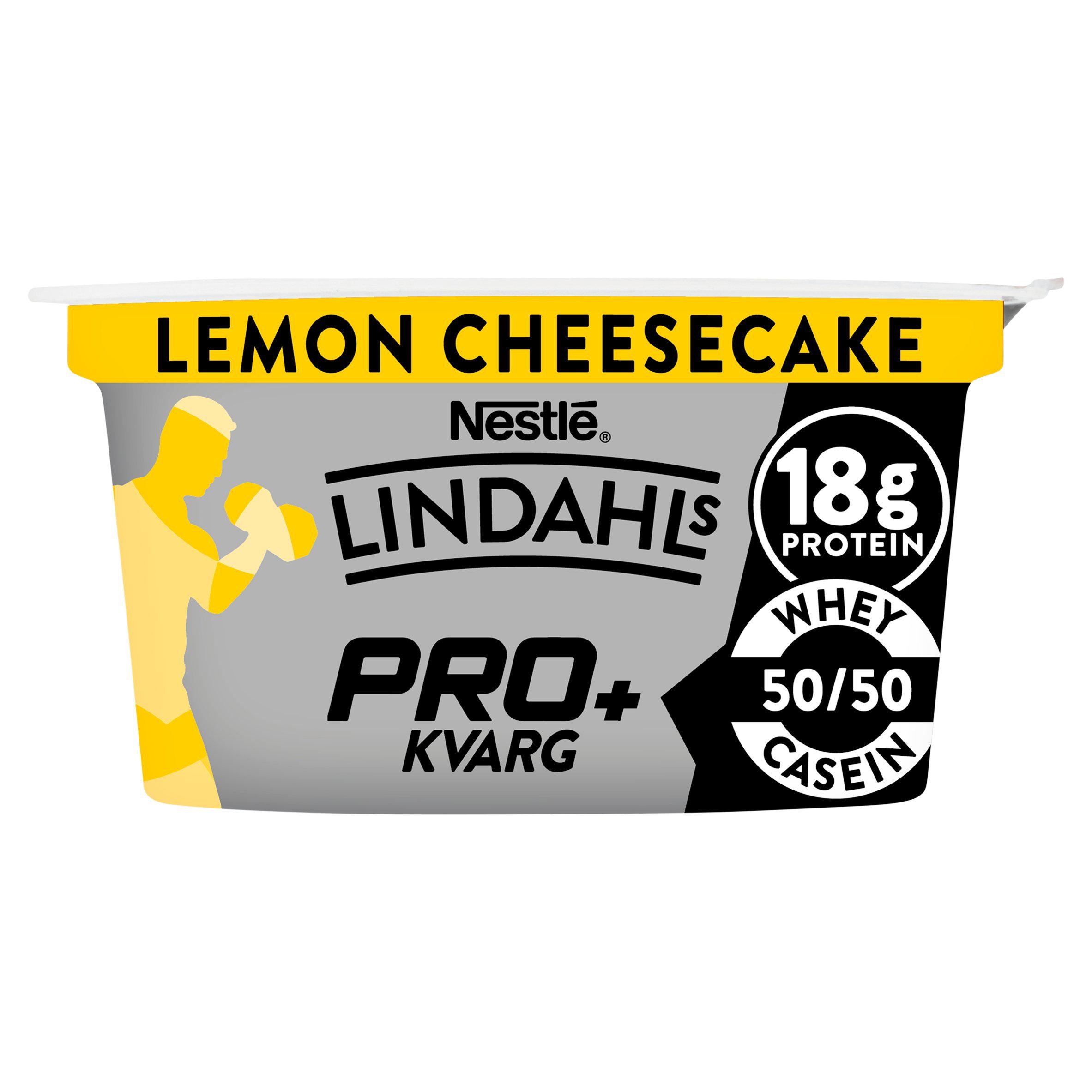 Lindahls Pro Kvarg Lemon Cheesecake Protein Yogurt 150g GOODS Sainsburys   