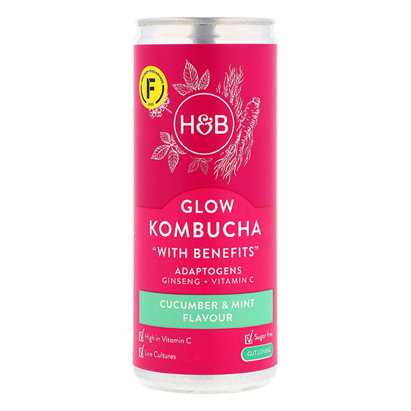 Holland & Barrett Glow Kombucha 250ml beverage, UK version