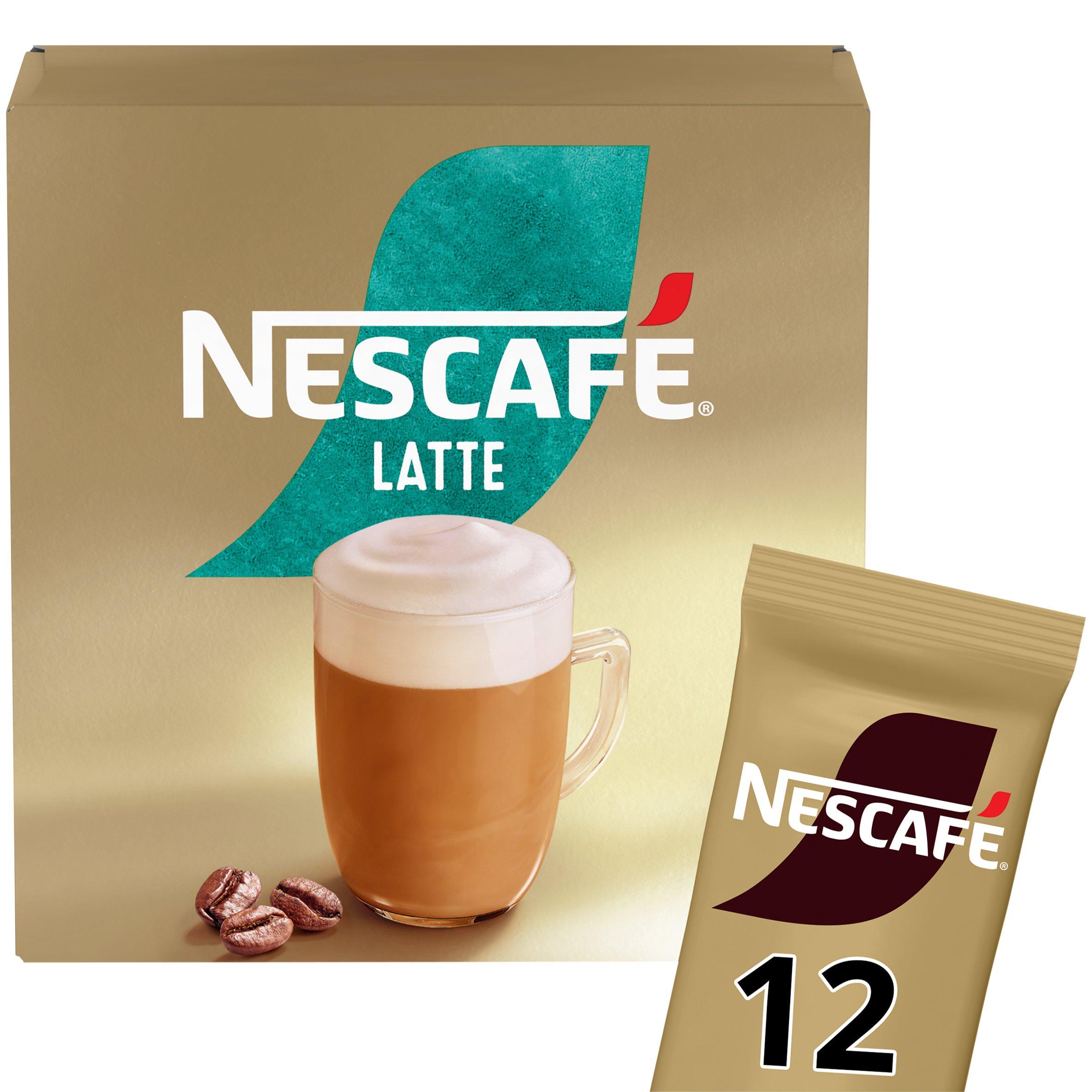 Nescafe Gold Latte Instant Coffee Sachets x12 234g All tea & coffee Sainsburys   