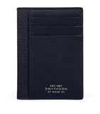 Smythson Ludlow calfskin card holder with silver-tone foil, imported from the UK