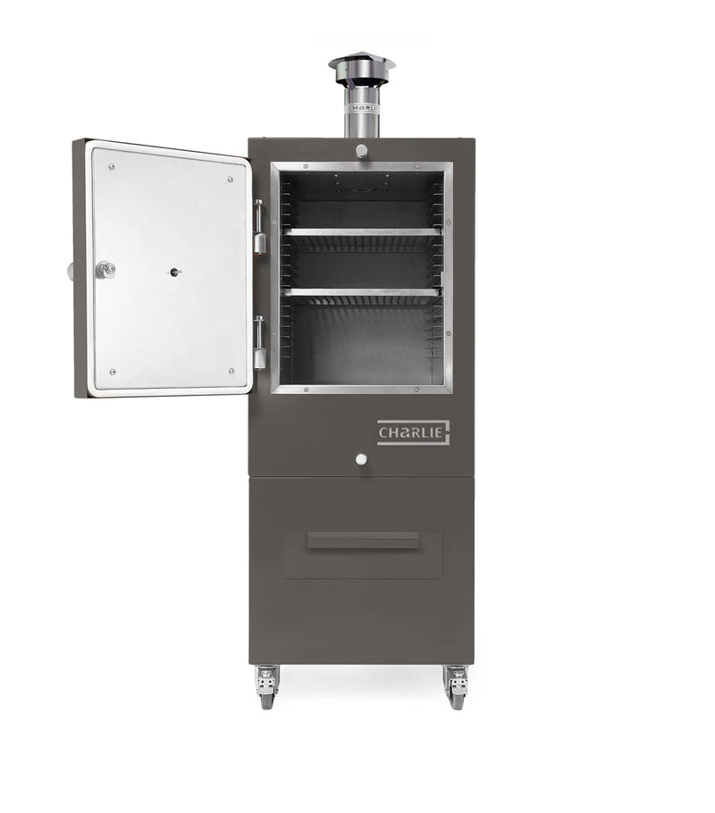Charlie Oven charcoal oven for pizza smoking and barbecuing - British product