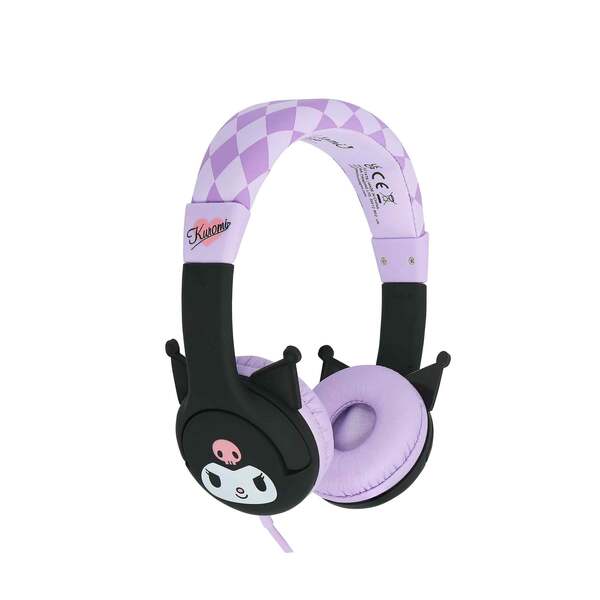 OTL Kuromi Moulded Ears kids wired headphones, imported from the UK