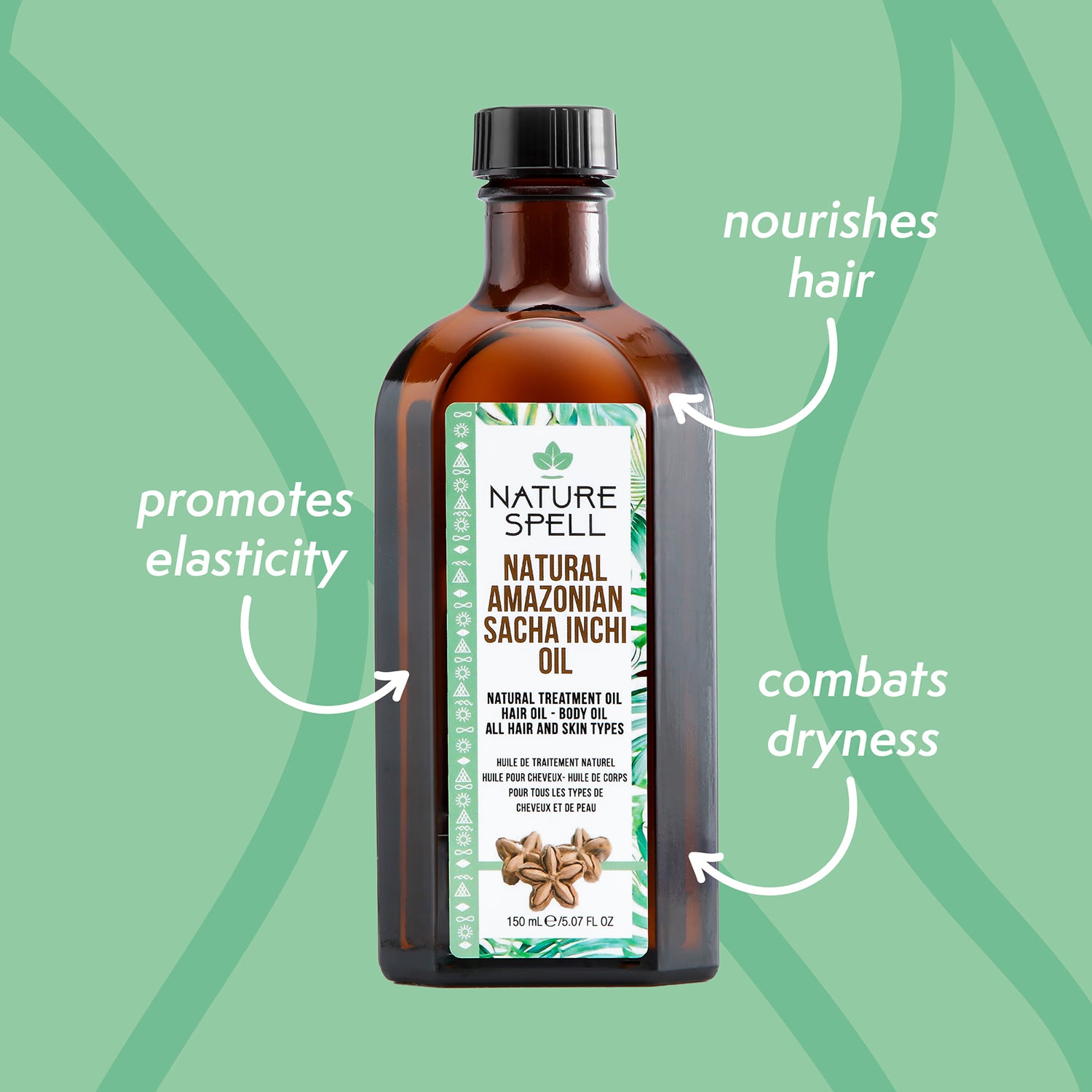 Nature Spell Sacha Inchi hair oil 150ml, UK version