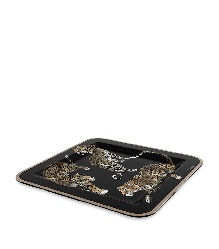 Dolce&Gabbana Casa wooden leopard tray - British product