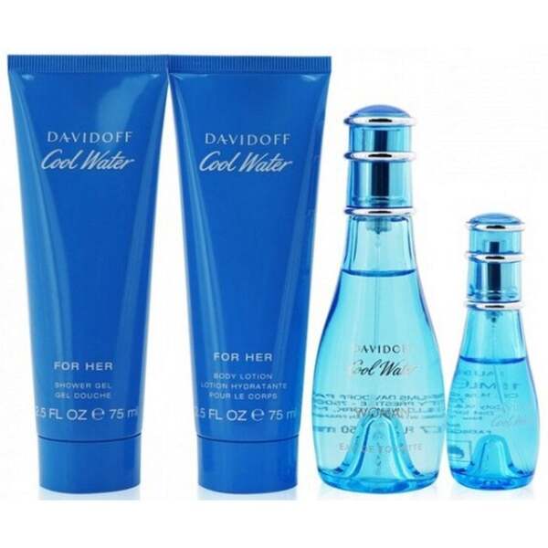 Davidoff Cool Water Woman gift set 50ml EDT - British product