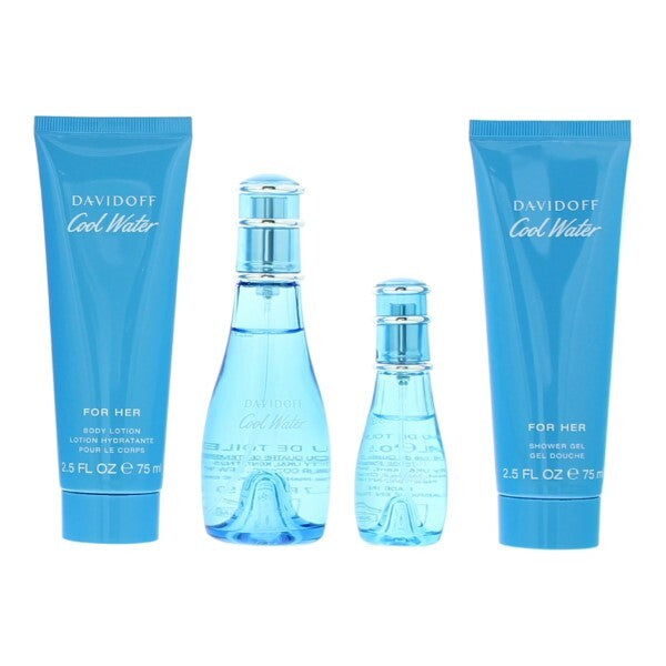 Davidoff Cool Water Woman gift set 50ml EDT - British product