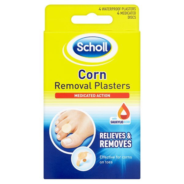 Scholl Corn Removal Waterproof Plasters Medicated