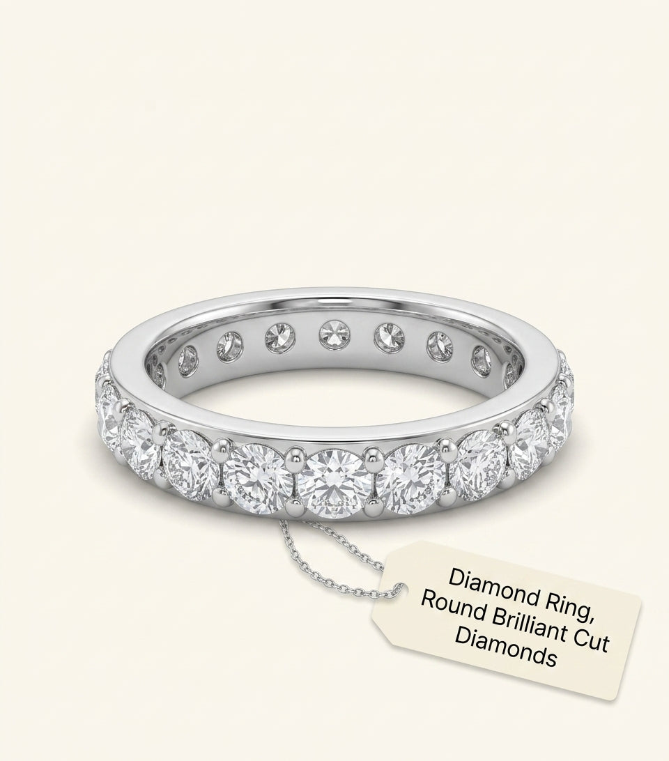 Cartier white gold diamond ring Broderie de Cartier - British product