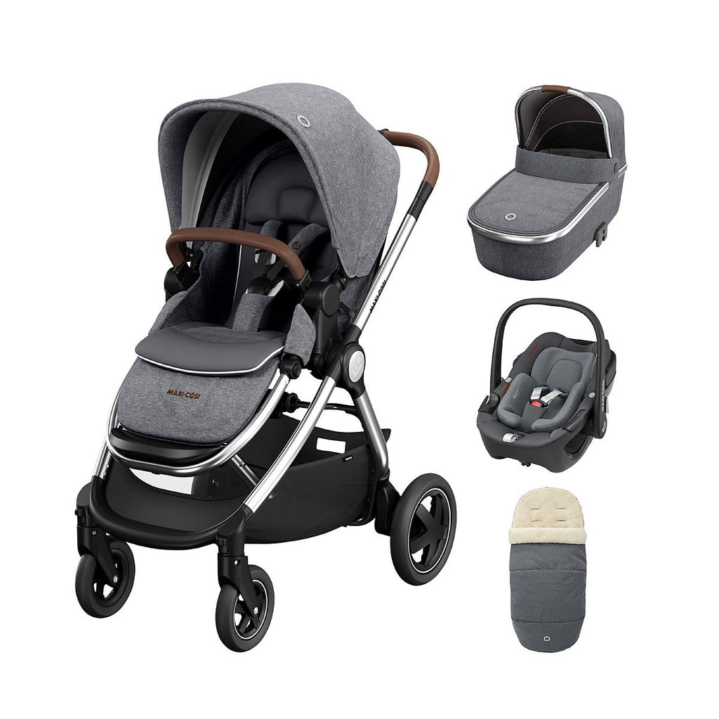 Maxi-Cosi Adorra Luxe Travel System Twillic Grey