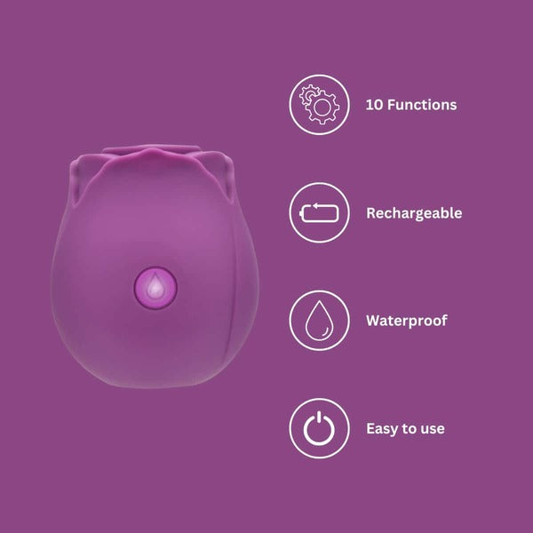 Loving Joy Rose Vibrator clitoral suction toy (British brand)