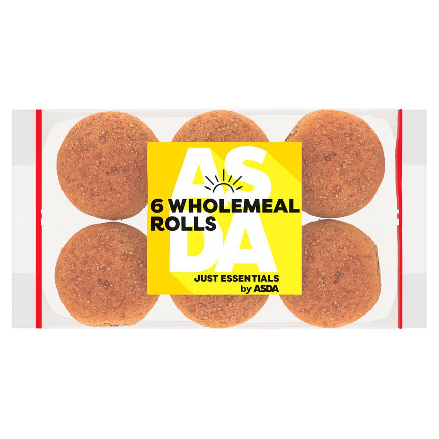 JUST ESSENTIALS by ASDA 6 Wholemeal Rolls GOODS ASDA   