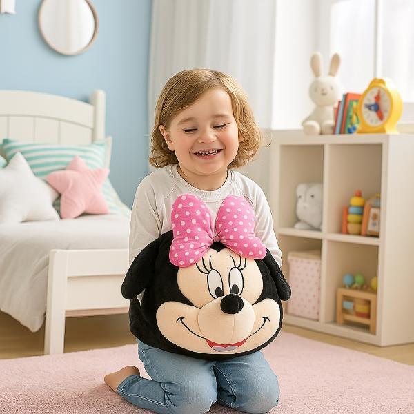 Disney Minnie Mouse plush hand warmer cushion 35cm, imported from the UK
