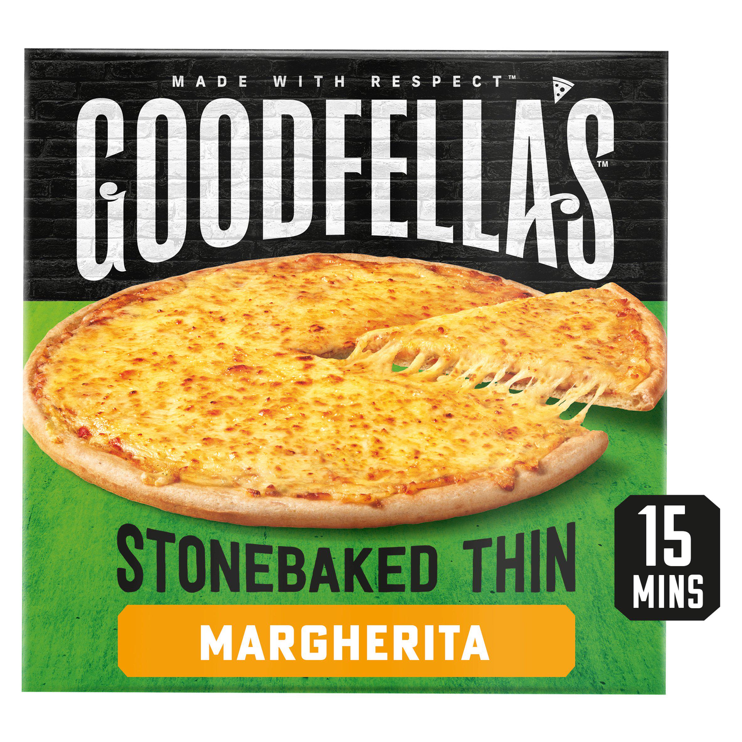 Goodfella's Stonebaked Thin Margherita Pizza 345g GOODS Sainsburys   