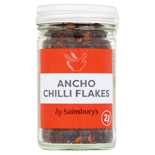 Sainsbury's Ancho Chilli Flakes 27g Cooking sauces & meal kits Sainsburys   