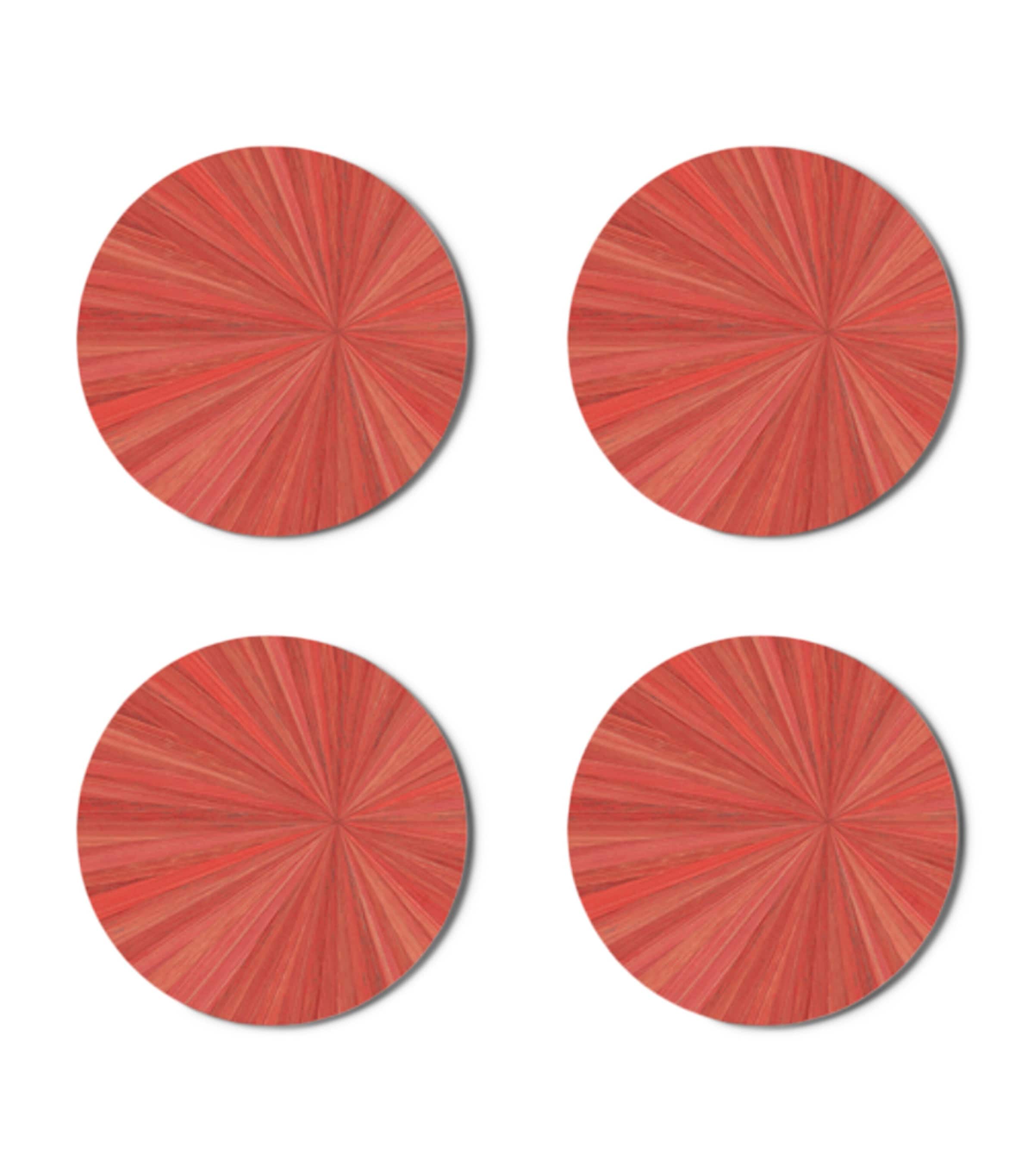 Hestia Soleil round coasters set of 4, UK version
