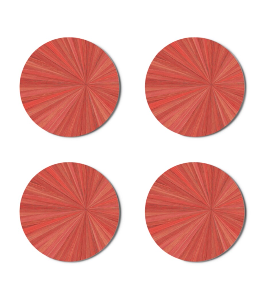 Hestia Soleil round coasters set of 4, UK version