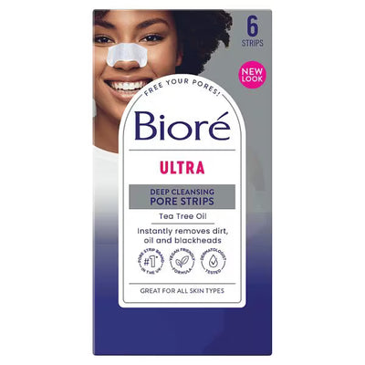 Superdrug Bioré Ultra Pore Strips Tea Tree 6 Pack- Buy online at McGrocer