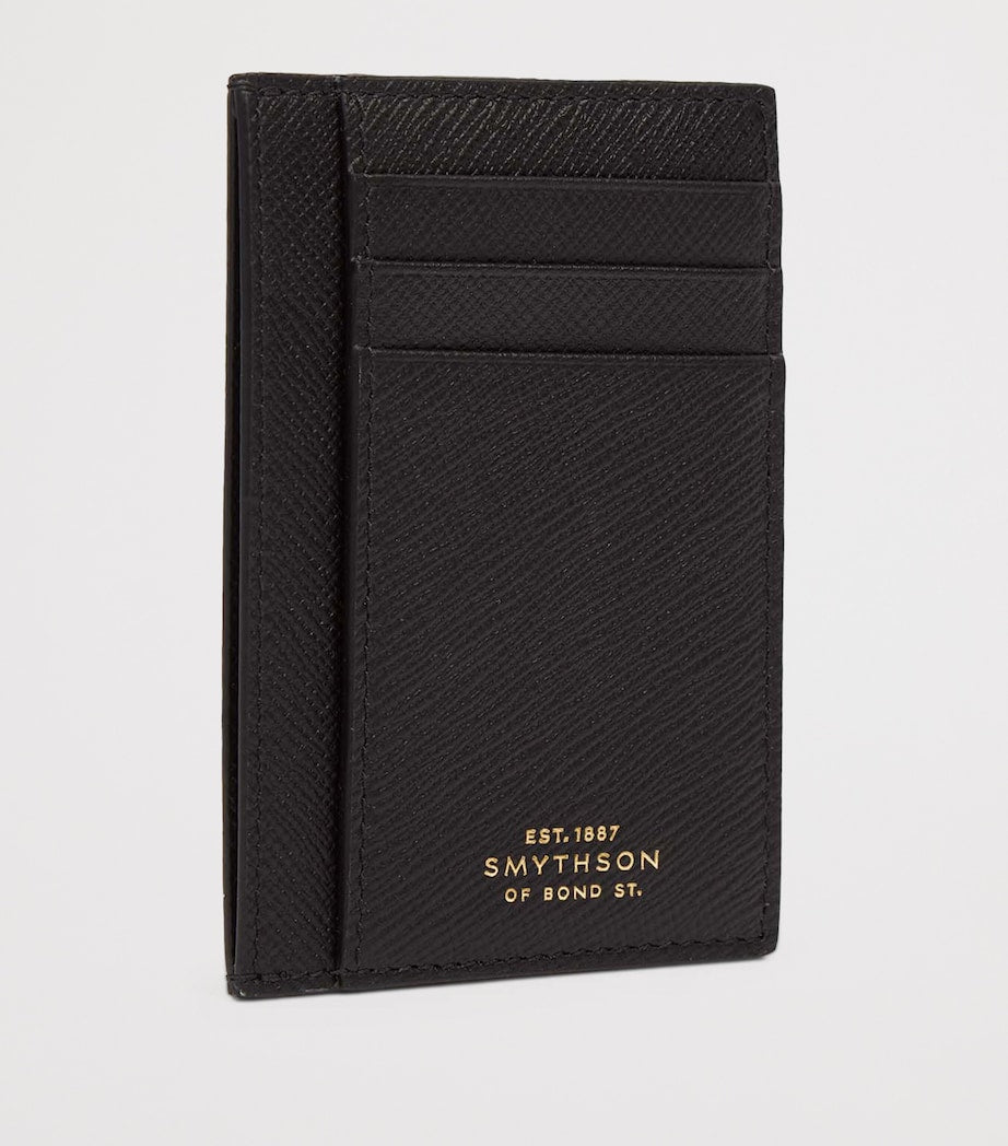 Smythson Panama card holder with crossgrain leather (British brand)