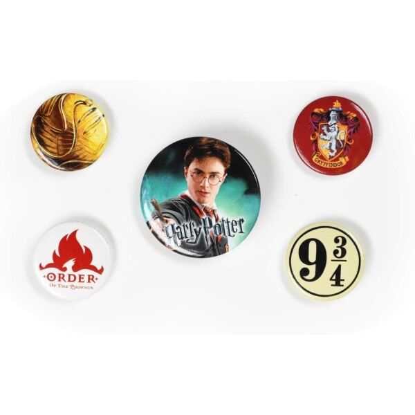 Harry Potter Gryffindor Badge Set (Pack of 5) GOODS Superdrug   