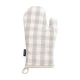 Habitat Single Oven Glove Grey Gingham GOODS Sainsburys   