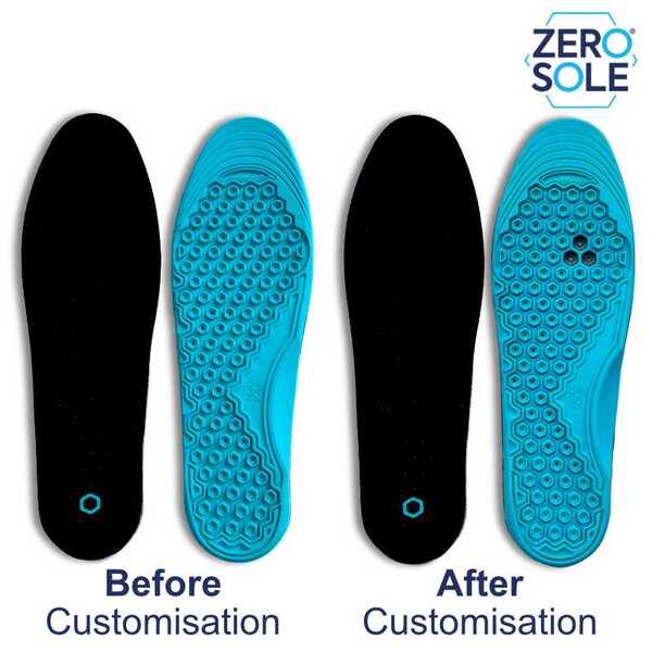 ZeroSole Reliever insoles size 8-11 (British brand)
