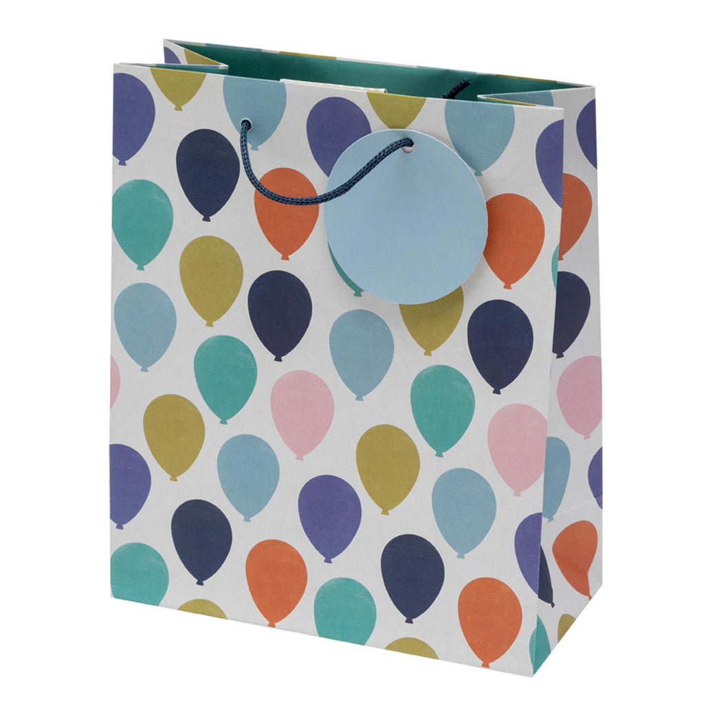 Sainsbury's Multi Balloons Present Gift Bag Birthday Celebration Medium