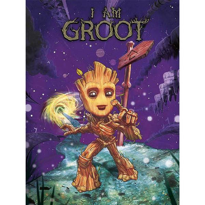 Guardians Of The Galaxy Cosmic Groot Canvas Wall Art Print