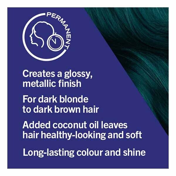 LIVE Urban Metallics Permanent Green Hair Dye Midnight Jade GOODS Superdrug   