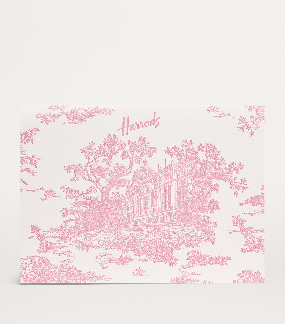 Harrods toile print notecards set of 5, UK version