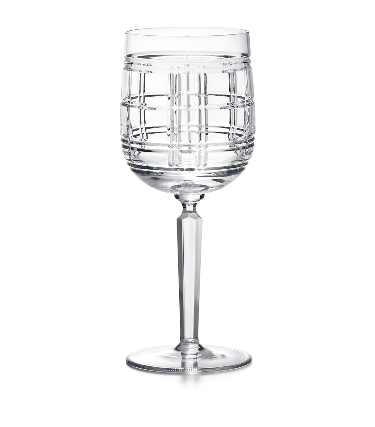 Ralph Lauren Home Hudson Plaid red wine glass, imported from the UK