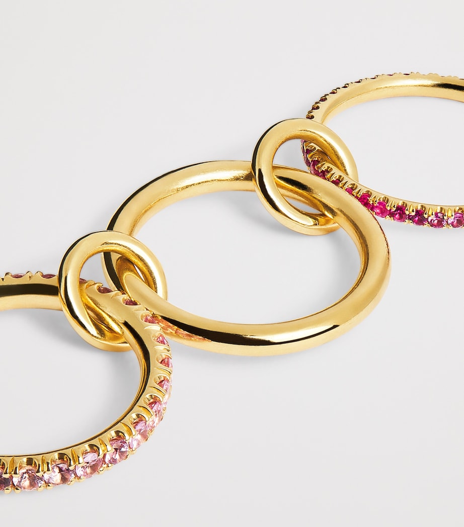 Spinelli Kilcollin Norah ring yellow gold pink sapphire - British product