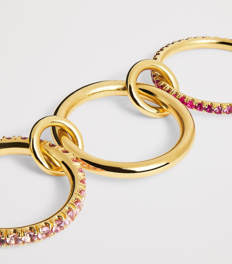 Spinelli Kilcollin Norah ring yellow gold pink sapphire - British product
