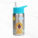 Myga Children's Animal Metal Water Bottle, imported from the UK