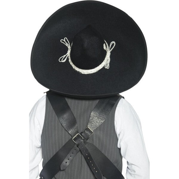 Smiffys authentic Mexican bandit sombrero black (British brand)