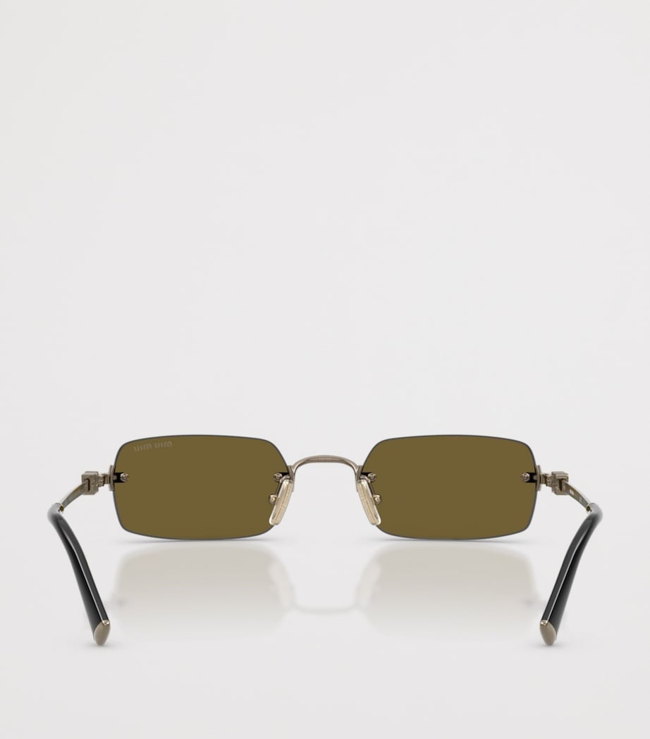 Miu Miu metal rectangular sunglasses (British brand)