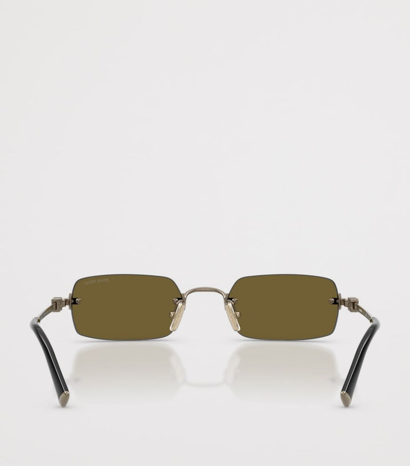 Miu Miu metal rectangular sunglasses (British brand)