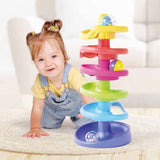 Quercetti Spiral Tower toy with colourful balls, imported from the UK