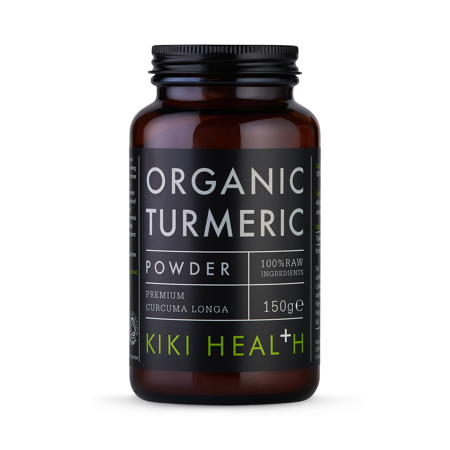 KIKI Health organic turmeric powder 150g, imported from the UK