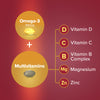 Seven Seas men's multivitamin and Omega-3 supplement (British brand)