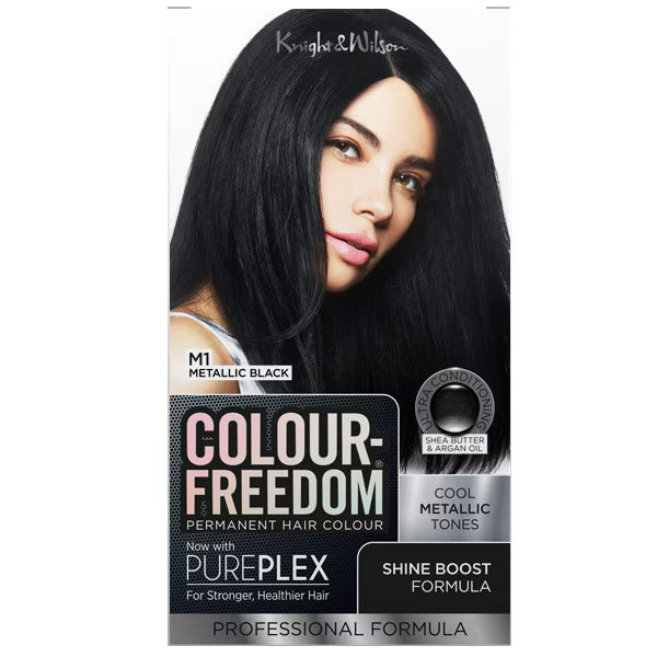 Permanent Hair Colour M1 Metallic Black Kit - British product